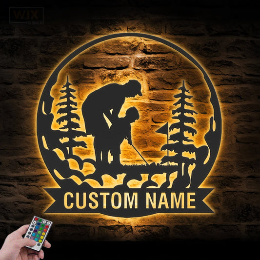 Golf LED Metal Sign - Wix Decor