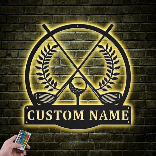 Golf LED Metal Sign - Wix Decor