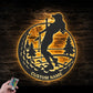 Gofl LED Metal Sign 