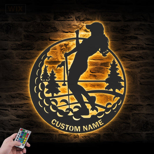Gofl LED Metal Sign