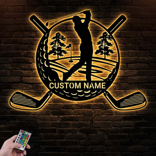 Golf LED Metal Sign - Wix Decor