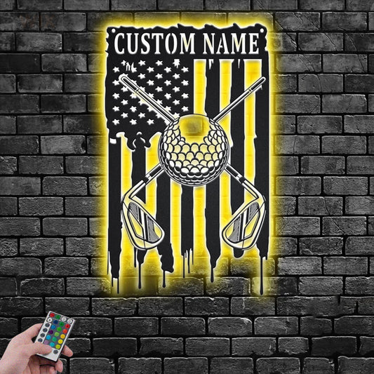 Gofl LED Metal Sign