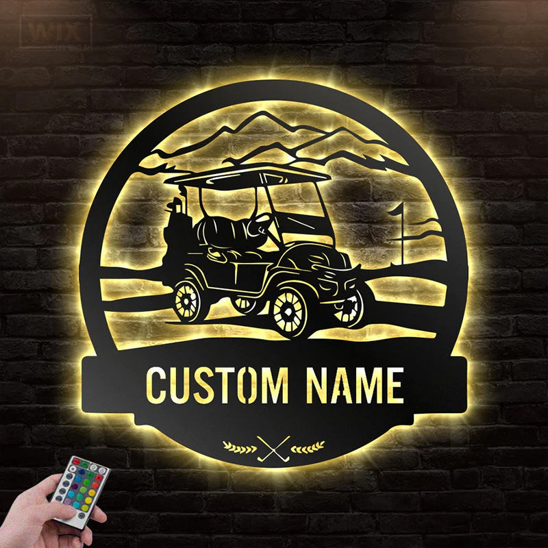 Gofl LED Metal Sign 