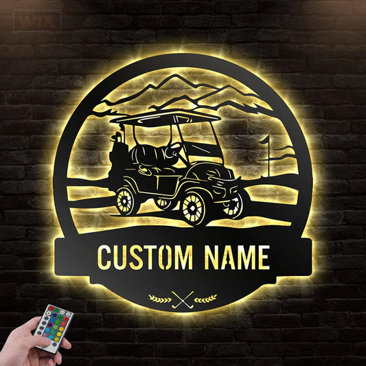 Gofl LED Metal Sign 