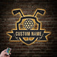 Golf LED Metal Sign - Wix Decor