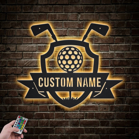 Golf LED Metal Sign - Wix Decor