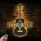 Guitar LED Metal Sign 